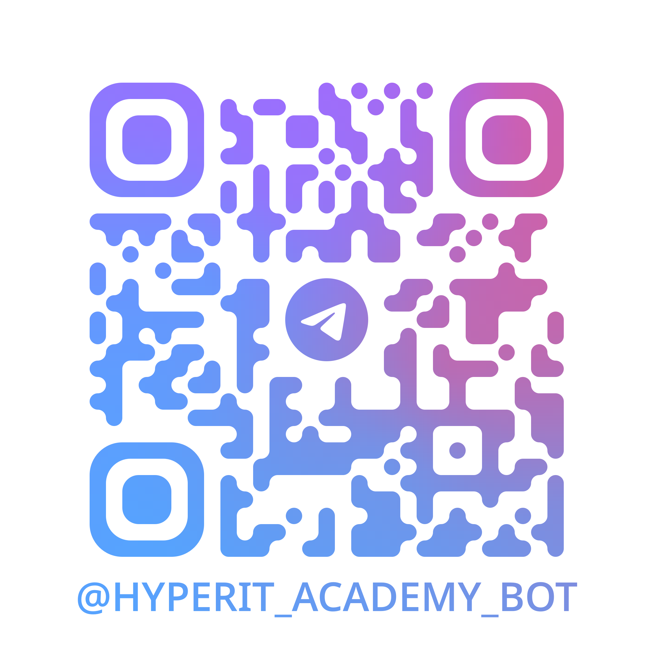 QR код для переходу в телеграм